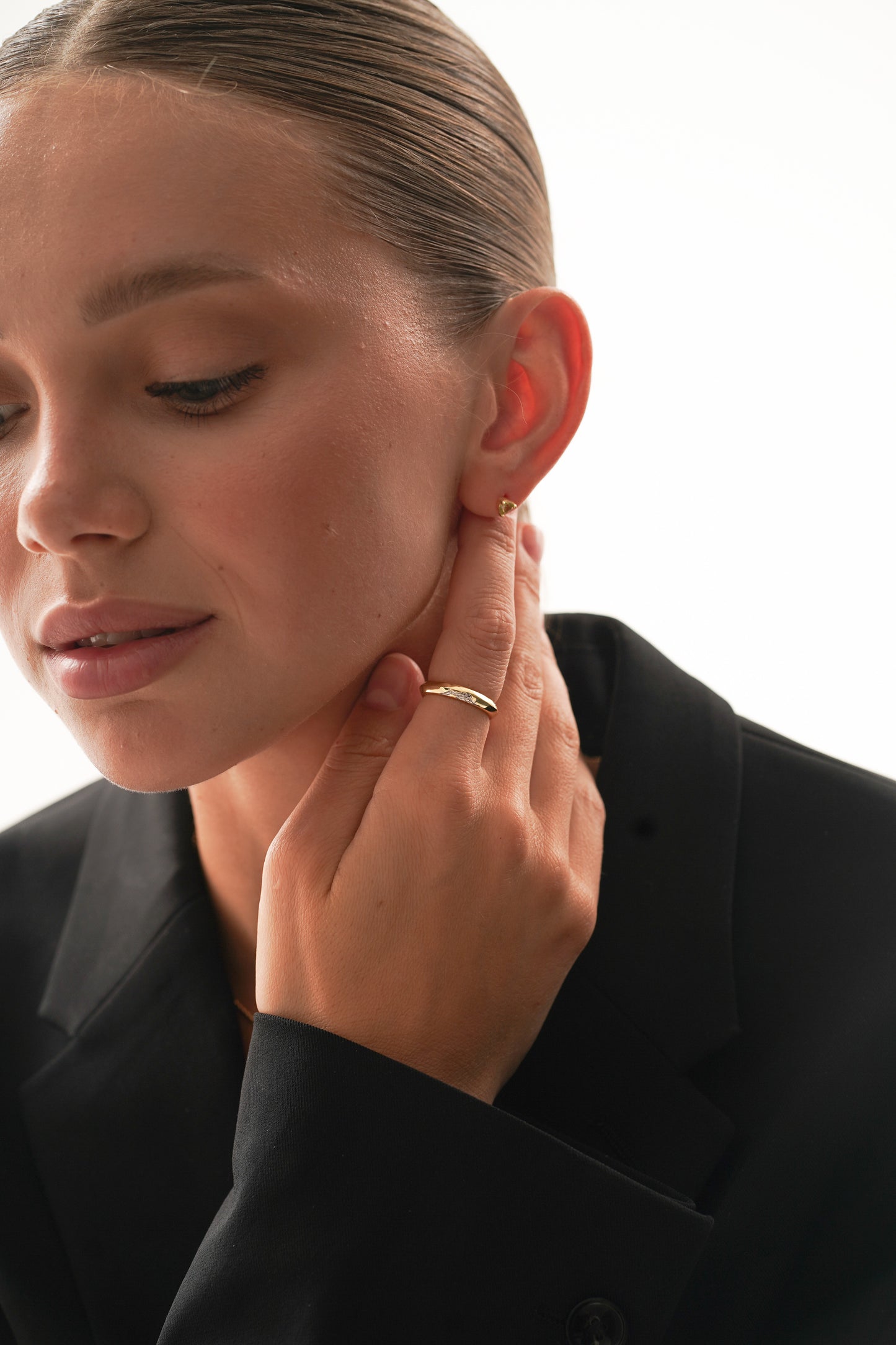 August Peridot Birthstone Studs