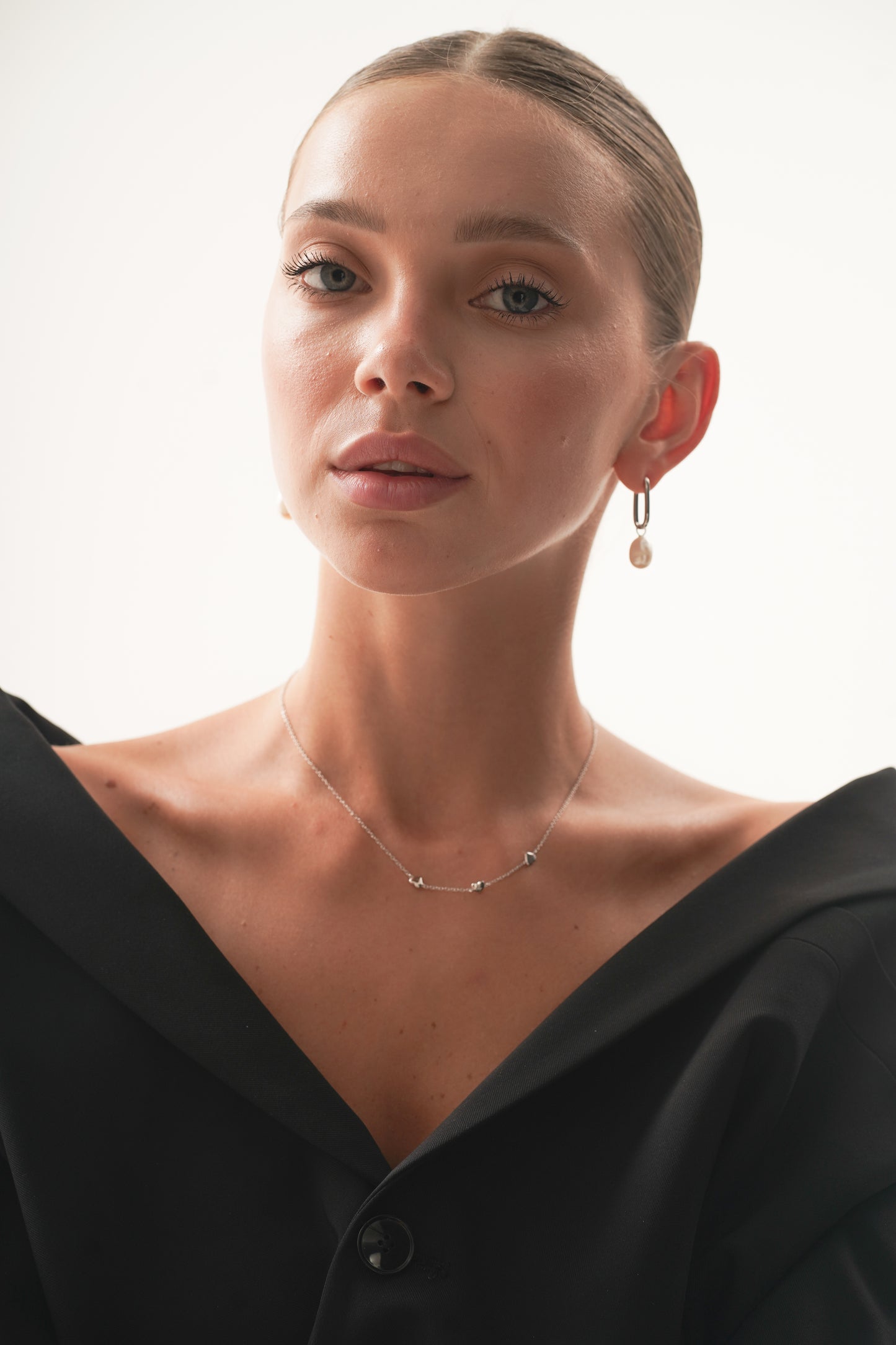 Classic Pearl Charm Earrings