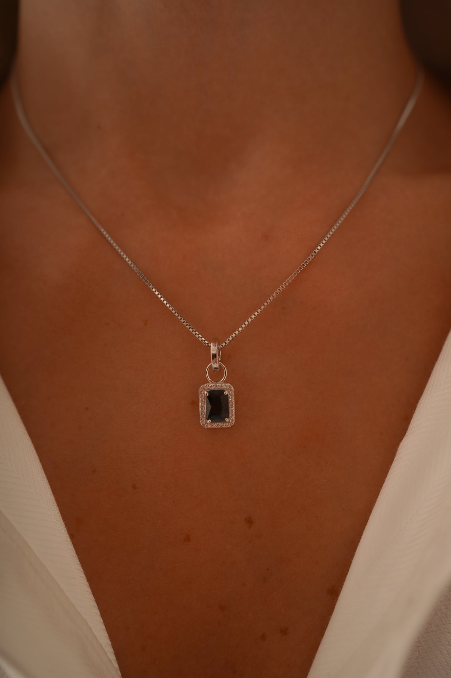 Midnight Onyx Charm Necklace