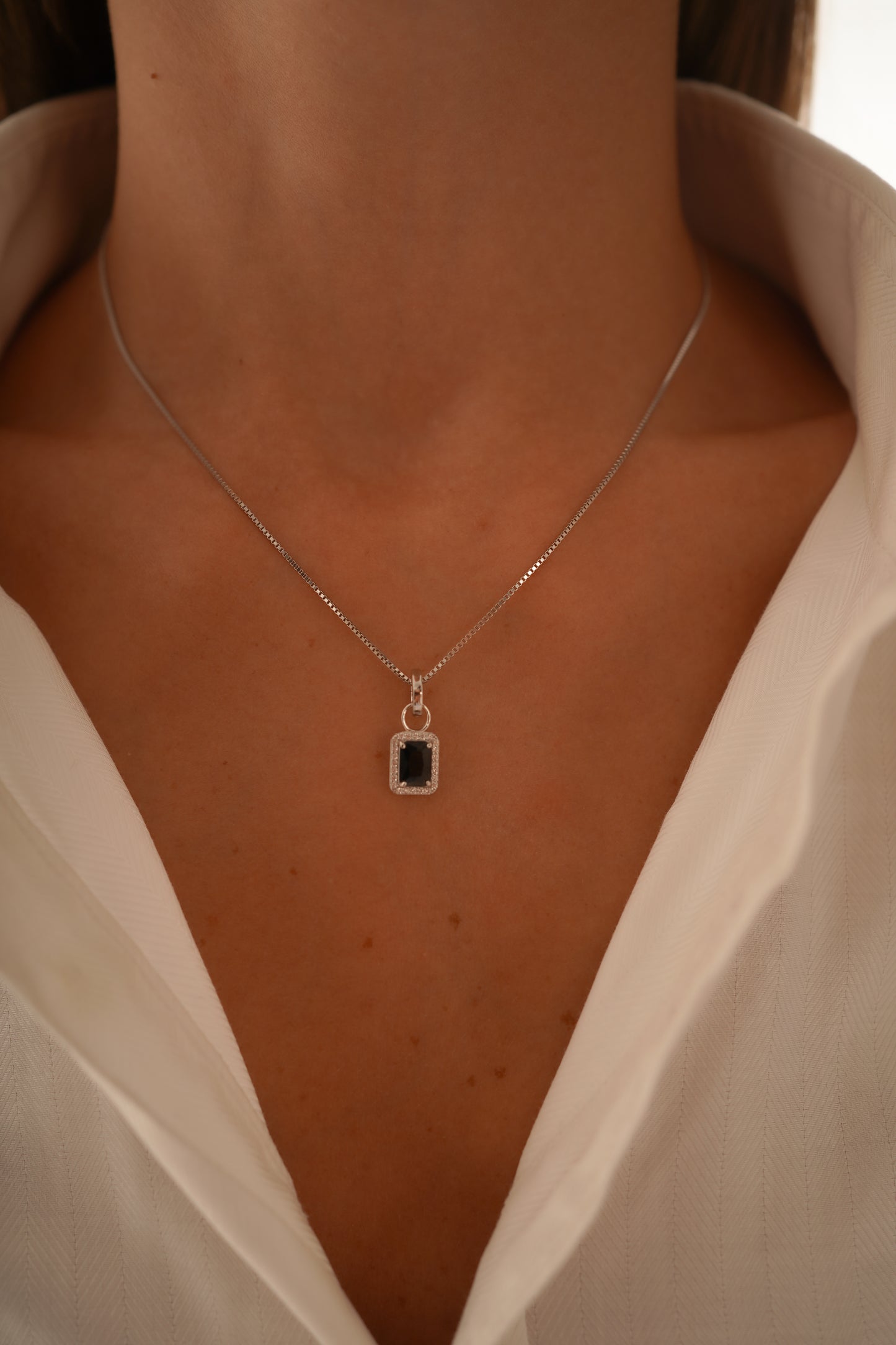 Midnight Onyx Charm Necklace