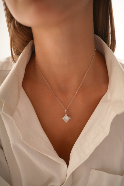 Mother of Pearl Charm Necklace