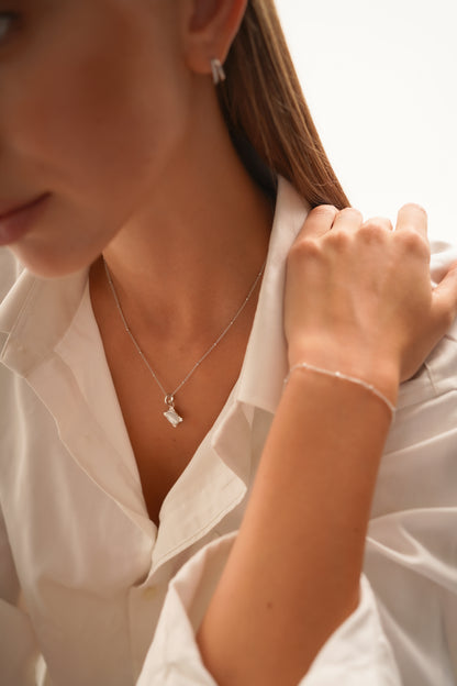 Mother of Pearl Charm Necklace