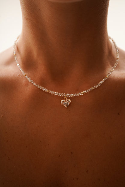 Clear Crystal Grace Necklace