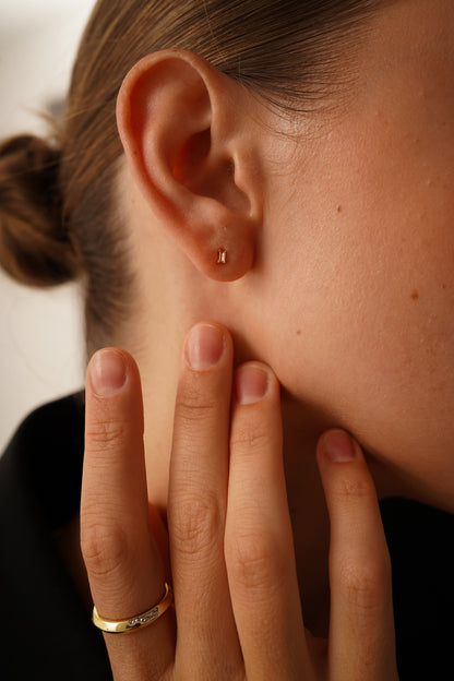 November Topaz Birthstone Studs