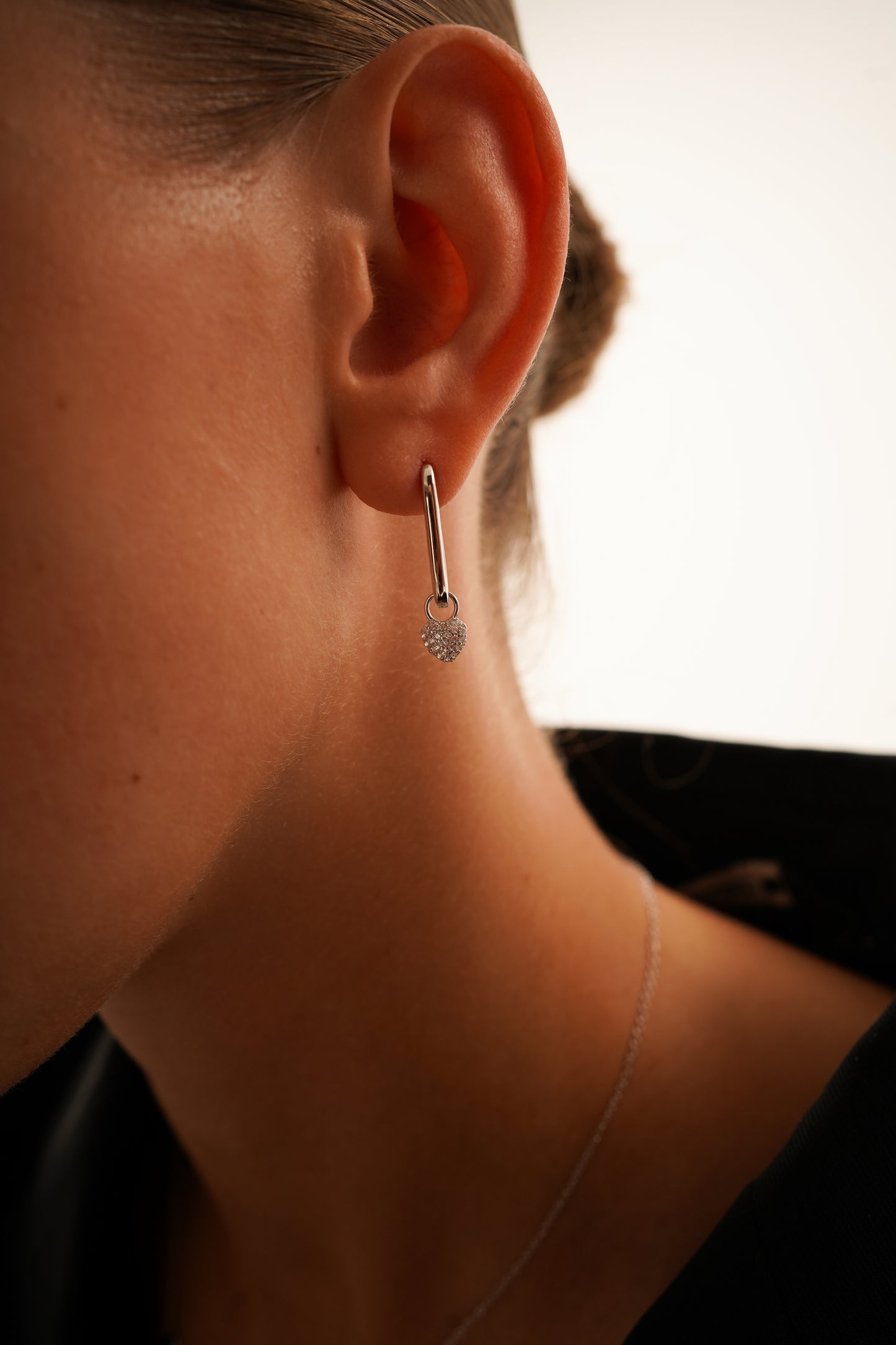 Medium Oblong Hoop Earrings