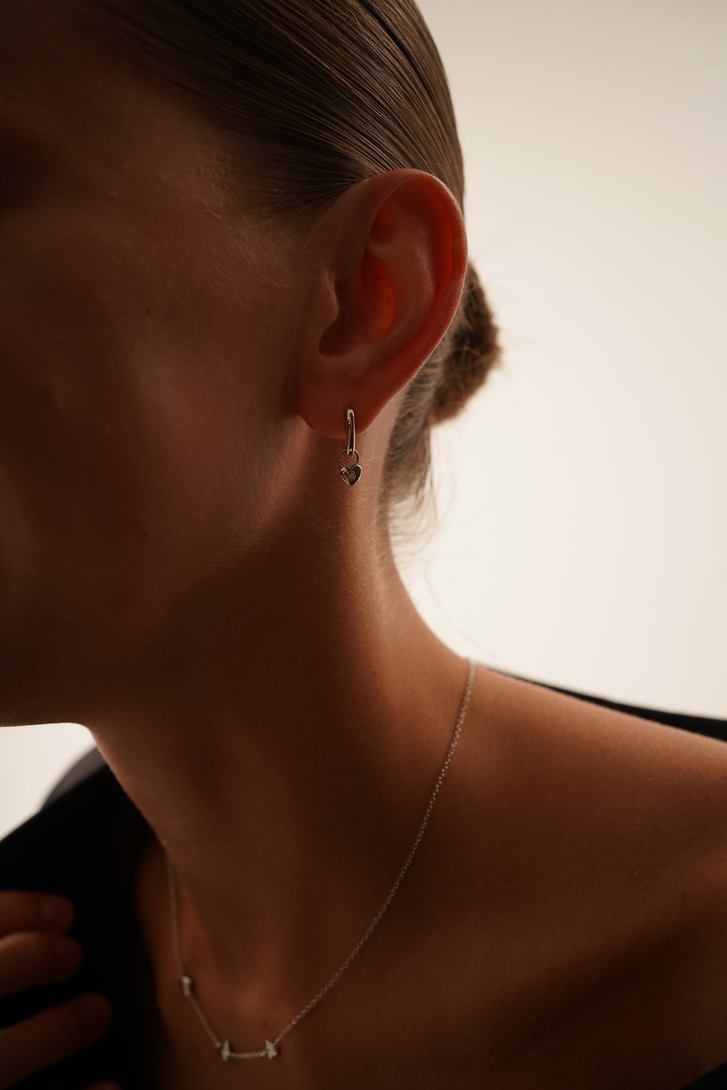 Small Oblong Hoop Earrings