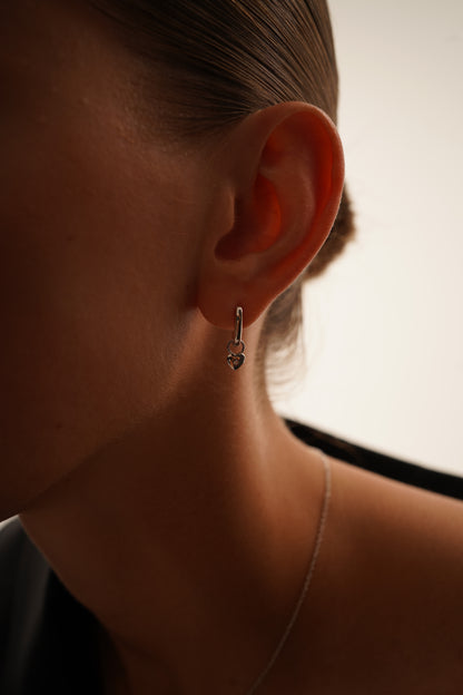 Small Oblong Hoop Earrings