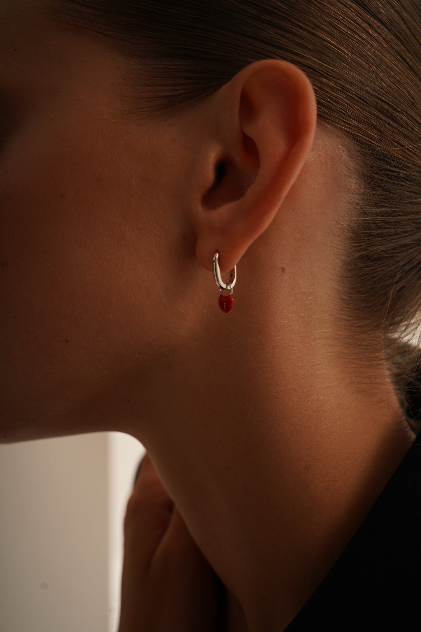 Small Oblong Hoop Earrings