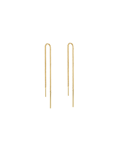 Sleek Gold Drop Earrings