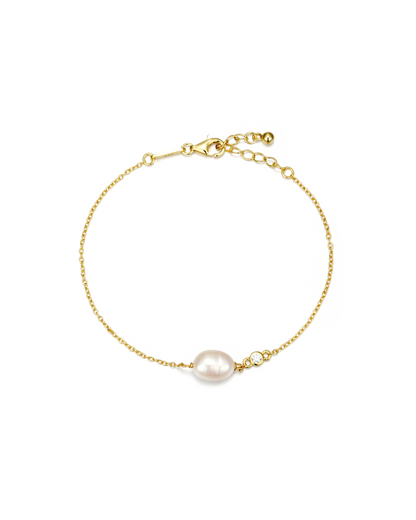 Golden Glow Pearl Bracelet