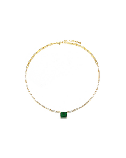 Emerald Tennis Necklace