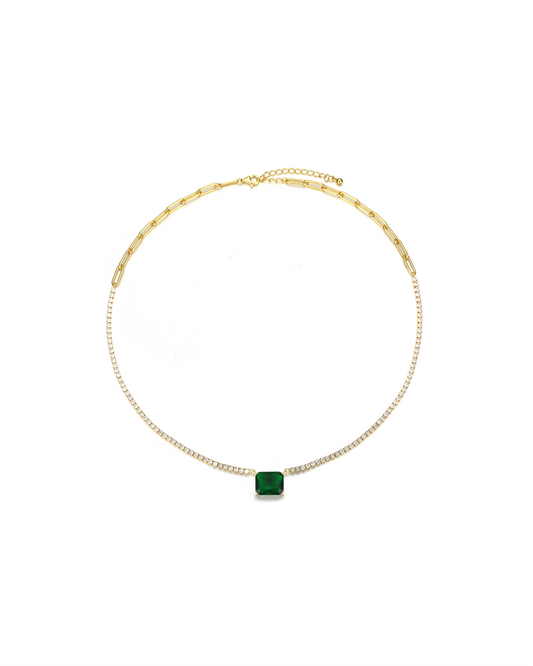 Emerald Tennis Necklace