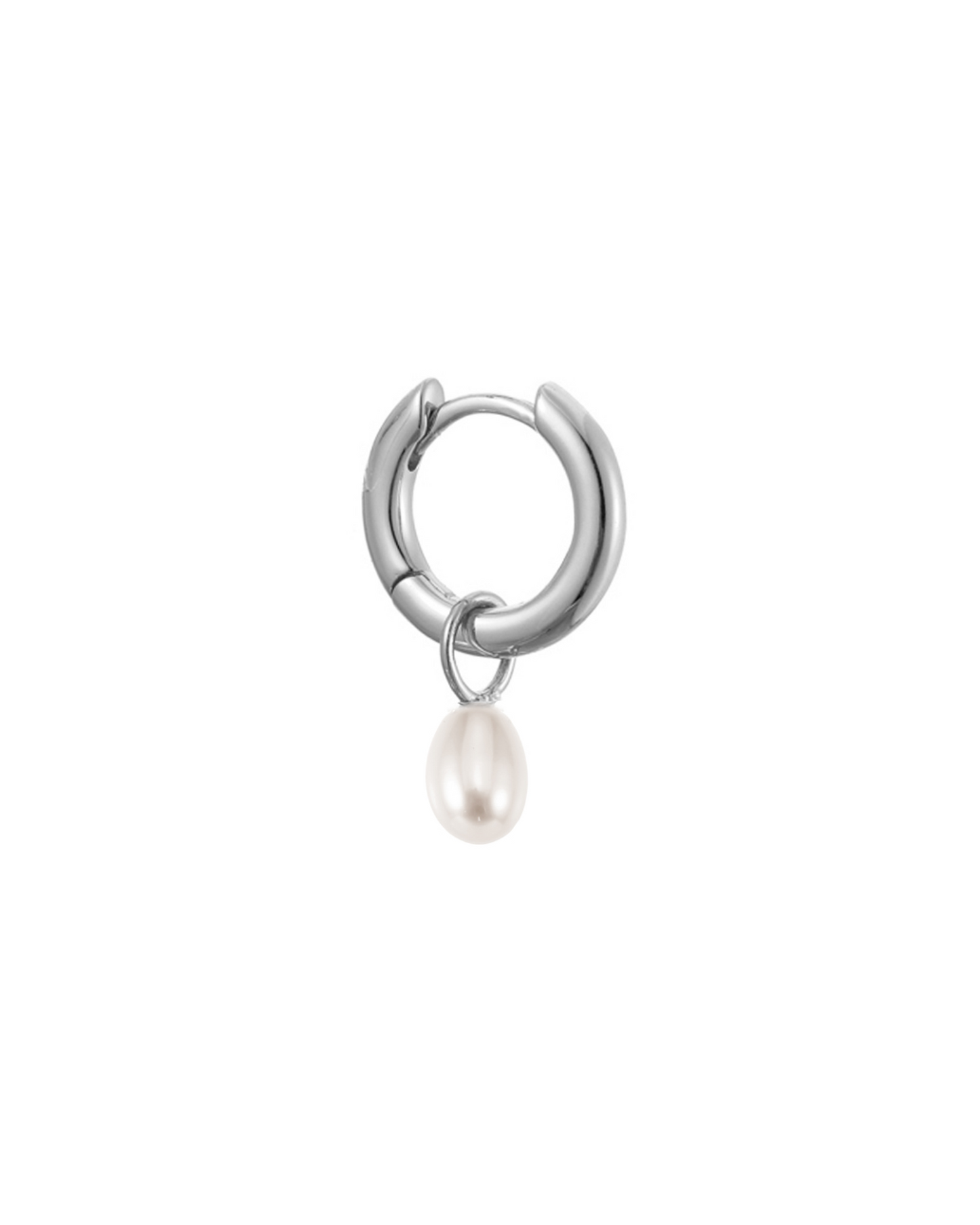 Lustrous Pearl Charm Earrings