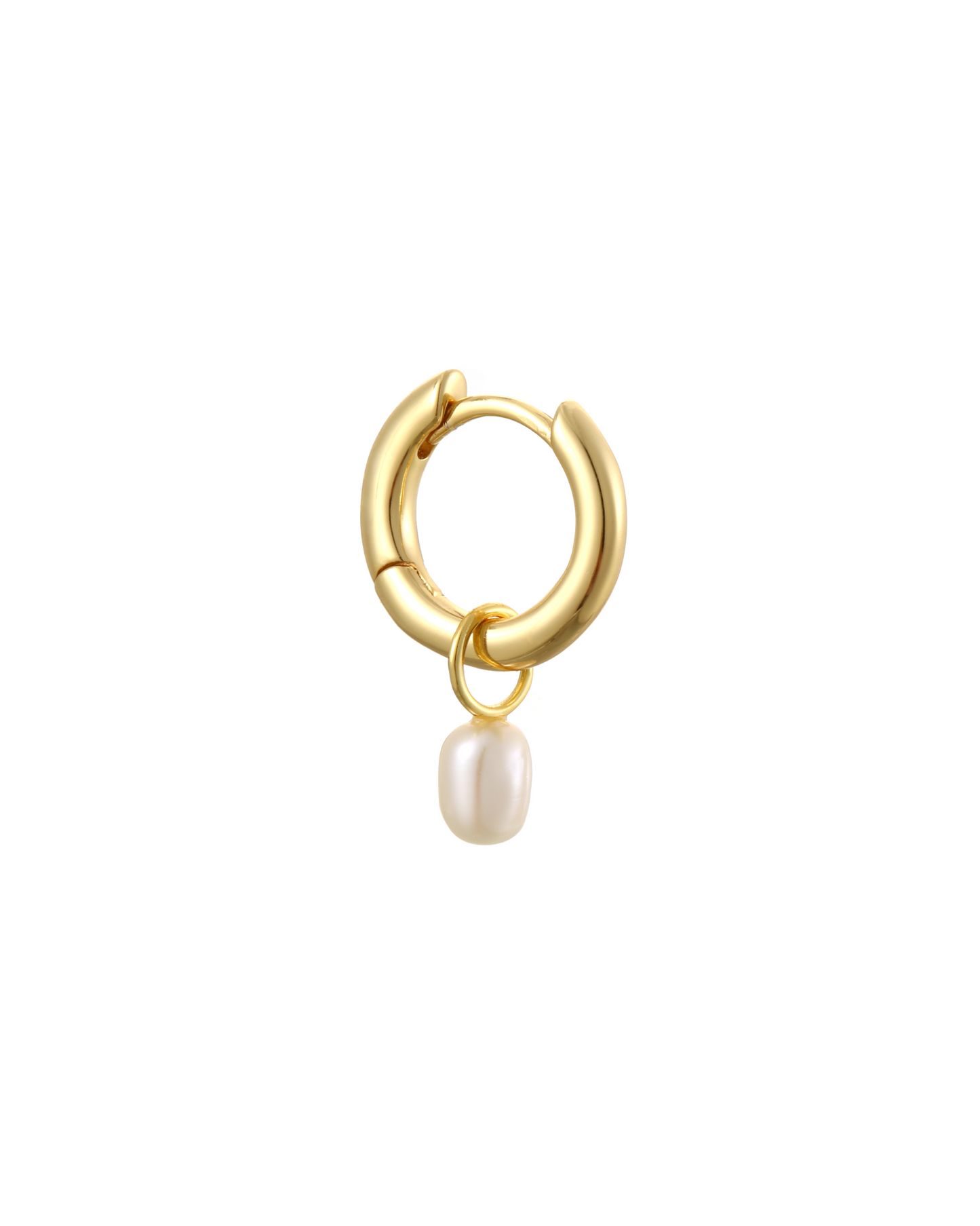 Lustrous Pearl Charm Earrings