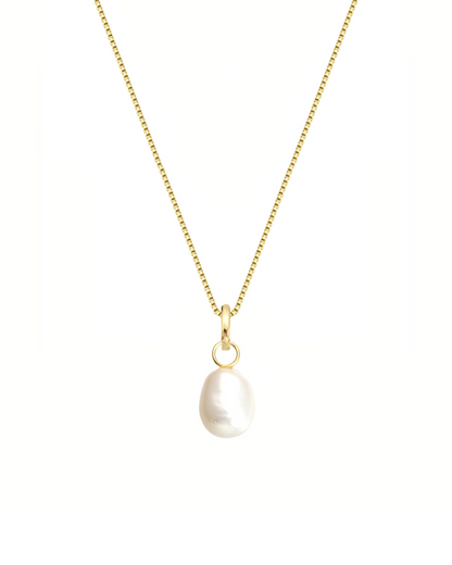 Classic Pearl Charm Necklace