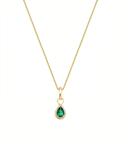 Emerald Charm Necklace