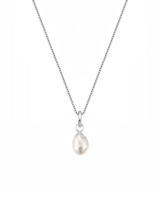 Classic Pearl Charm Necklace