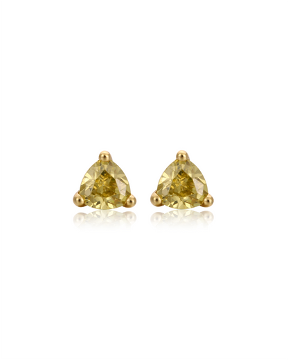 August Peridot Birthstone Studs