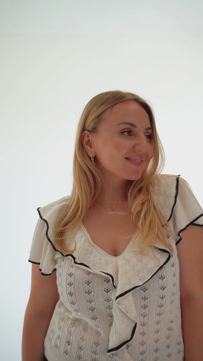 Medium Oblong Hoop Earrings